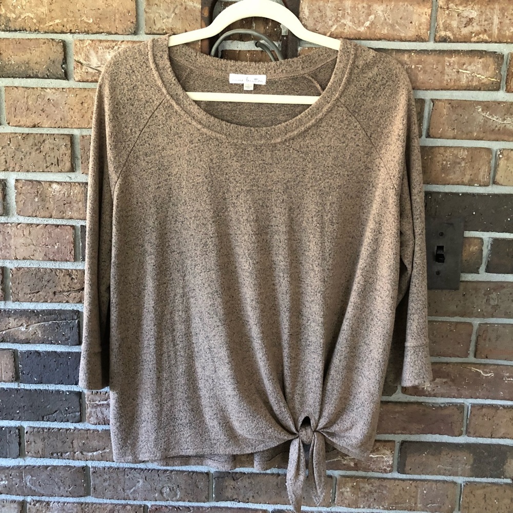 Nine Britton Brown Top Sz Large Women’s